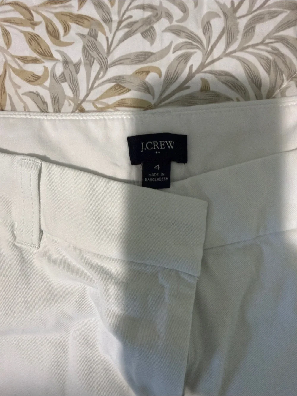 J. Crew White Bermuda Shorts - Classic Cotton Chino Style